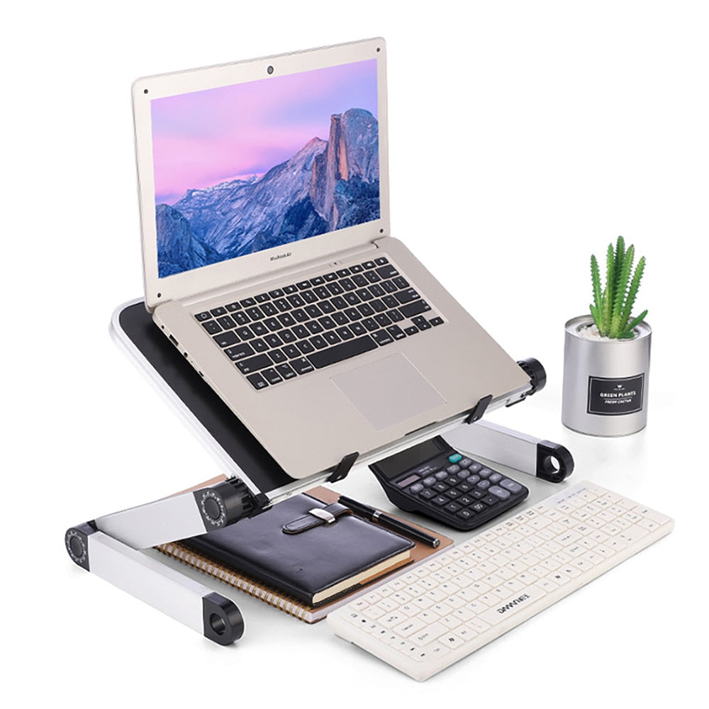 Ergonomic Notebook Table Desk Stand With Mouse Pad