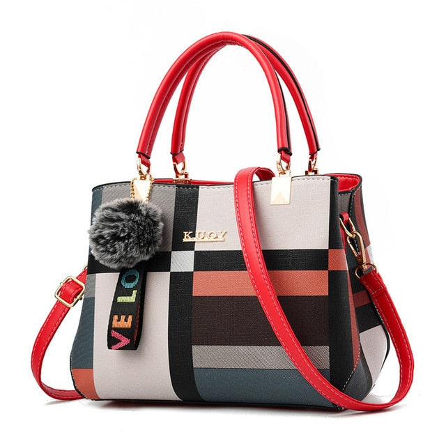 Designer Brand Plaid Women Shoulder Bag