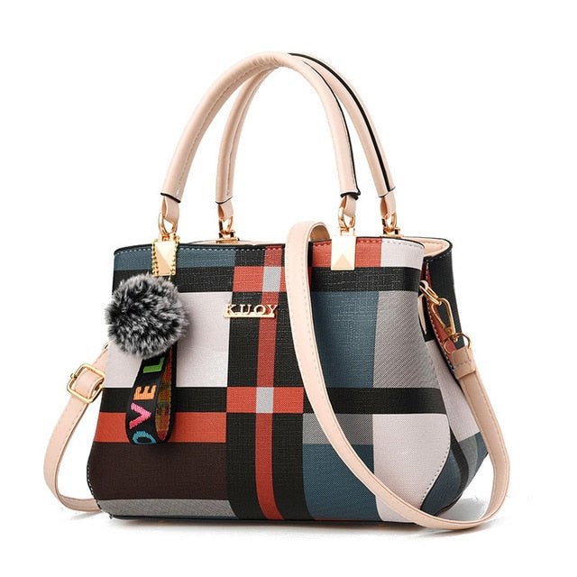 Designer Brand Plaid Women Shoulder Bag