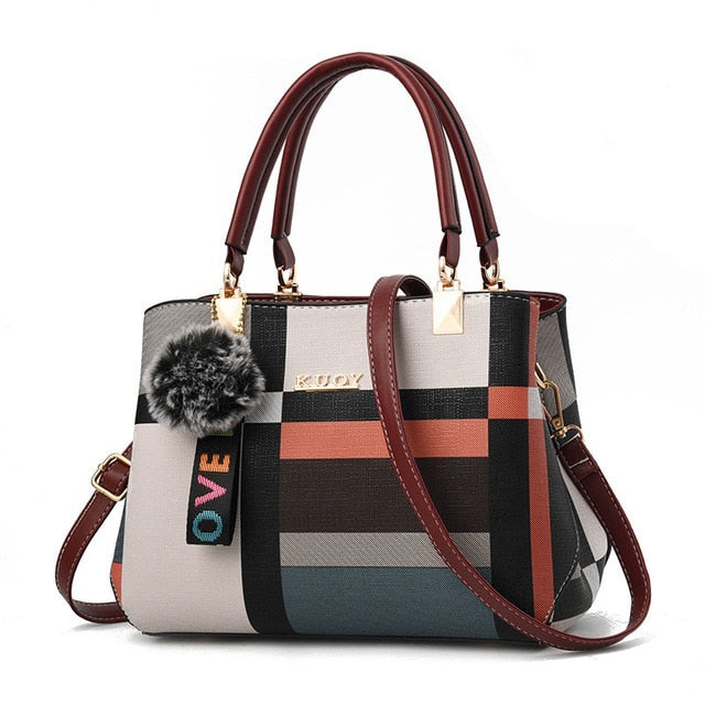 Designer Brand Plaid Women Shoulder Bag