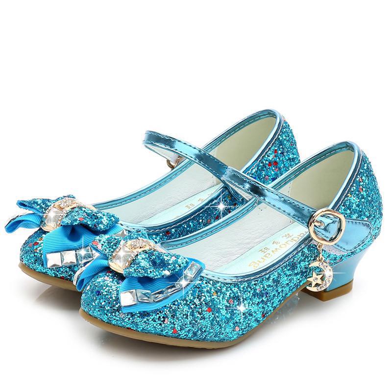 Party Dance Children Kids Shoes 3-14 Years Princess High Heels Child Wedding Shoes