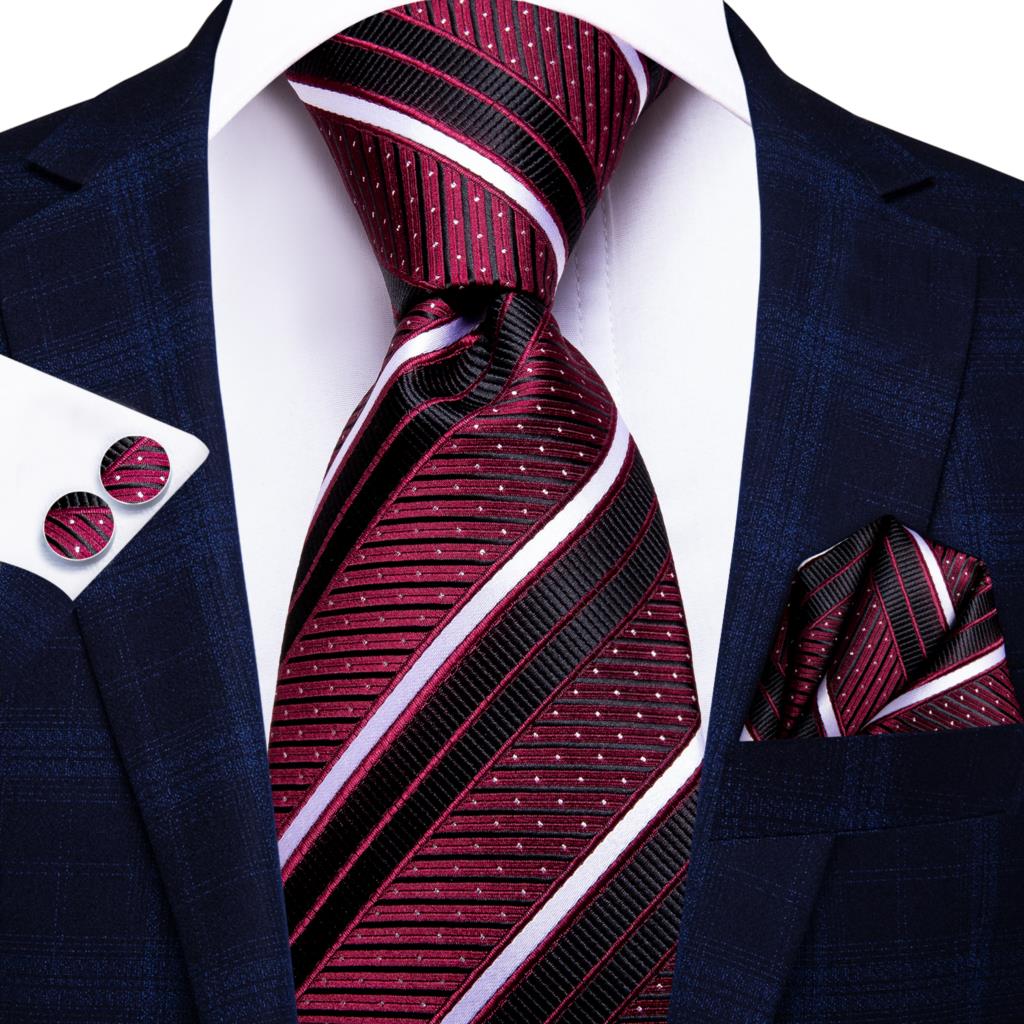 Hi-Tie Peacock Blue Novelty Design Silk Wedding Tie For Men