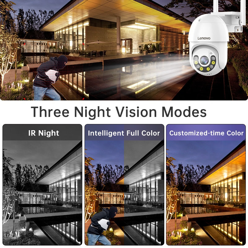 Digital Zoom Night Full Color Wireless Waterproof Security
