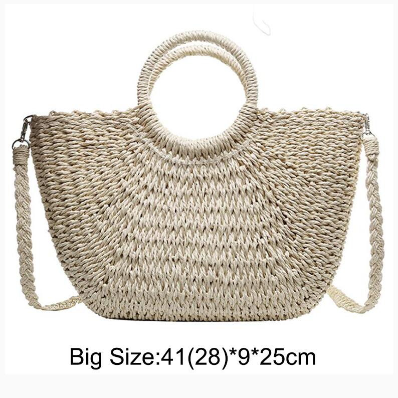Summer Beach Weaving Handmade Straw Bags for Women