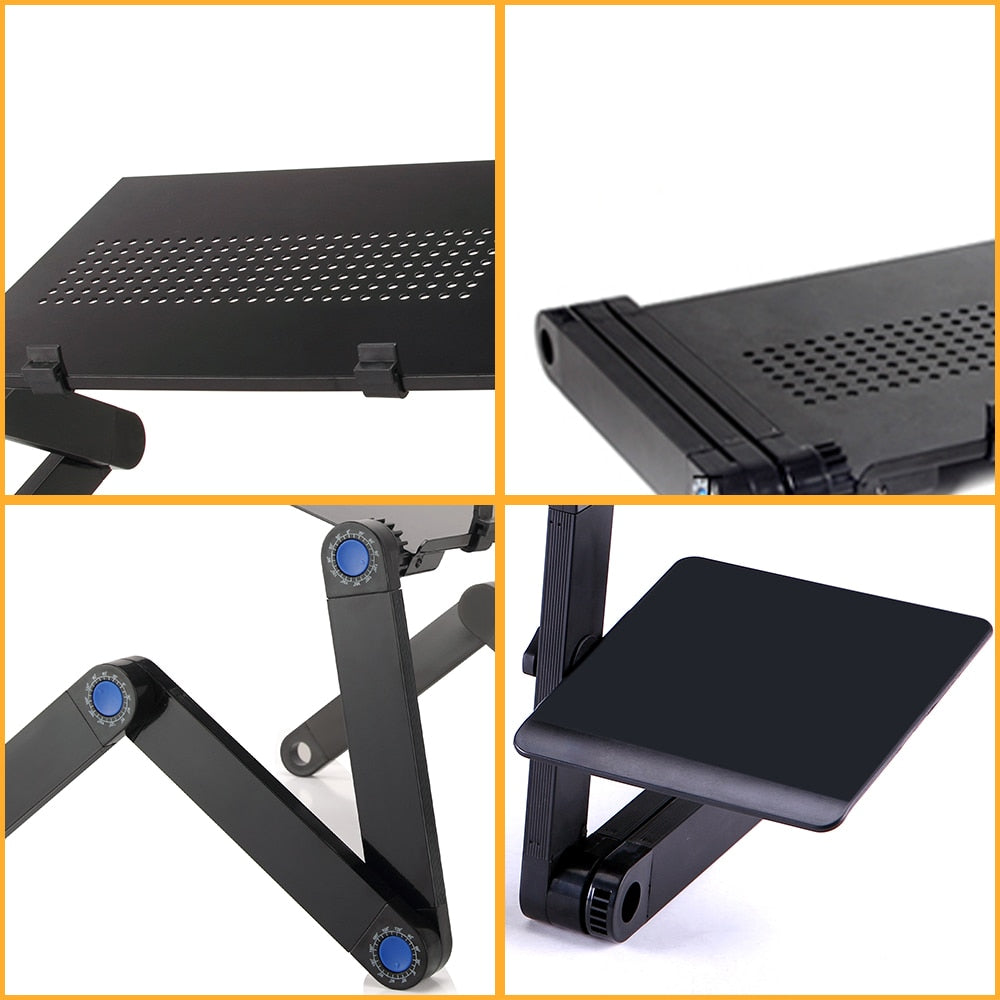 Ergonomic Notebook Table Desk Stand With Mouse Pad