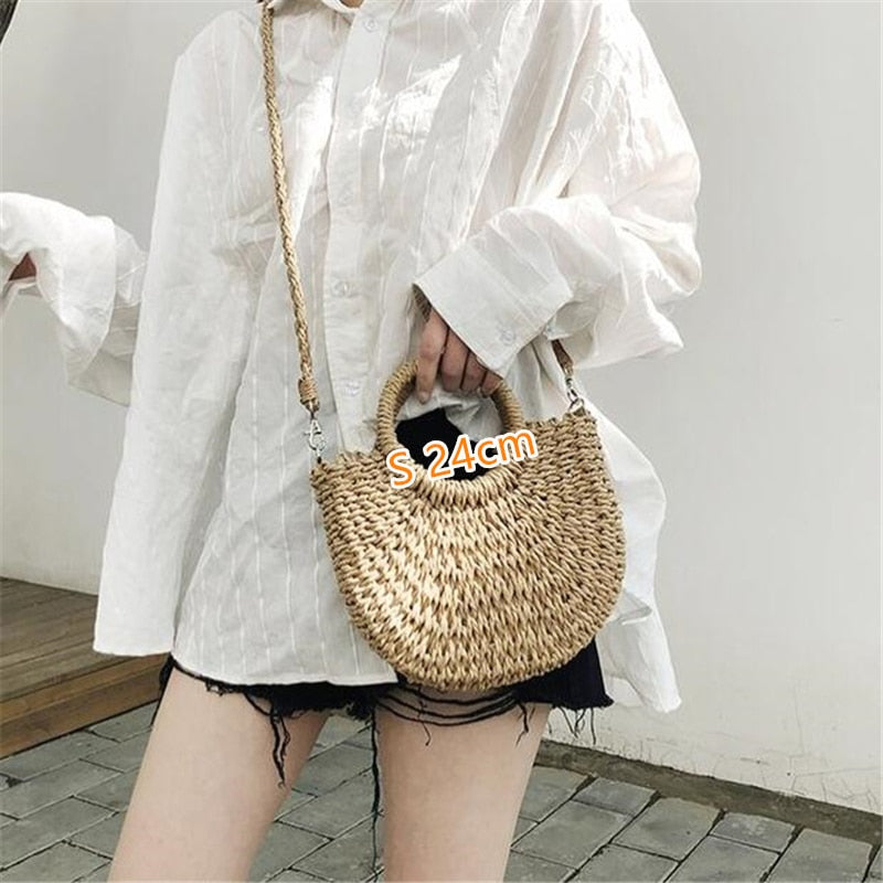 Summer Beach Weaving Handmade Straw Bags for Women