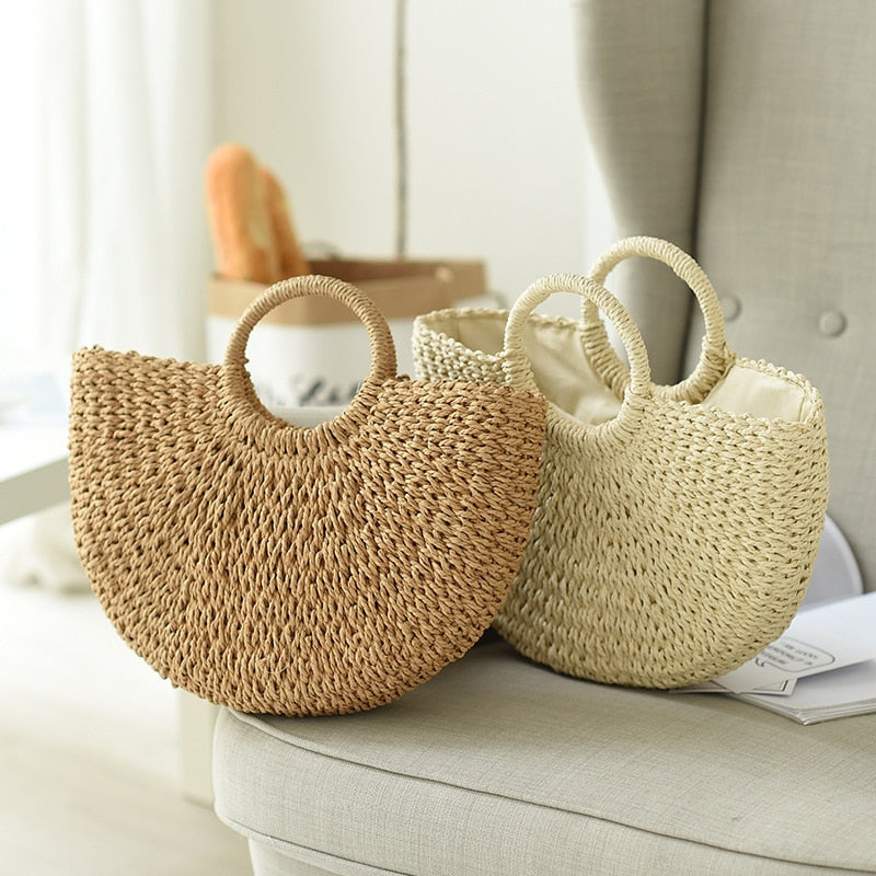 Summer Beach Weaving Handmade Straw Bags for Women