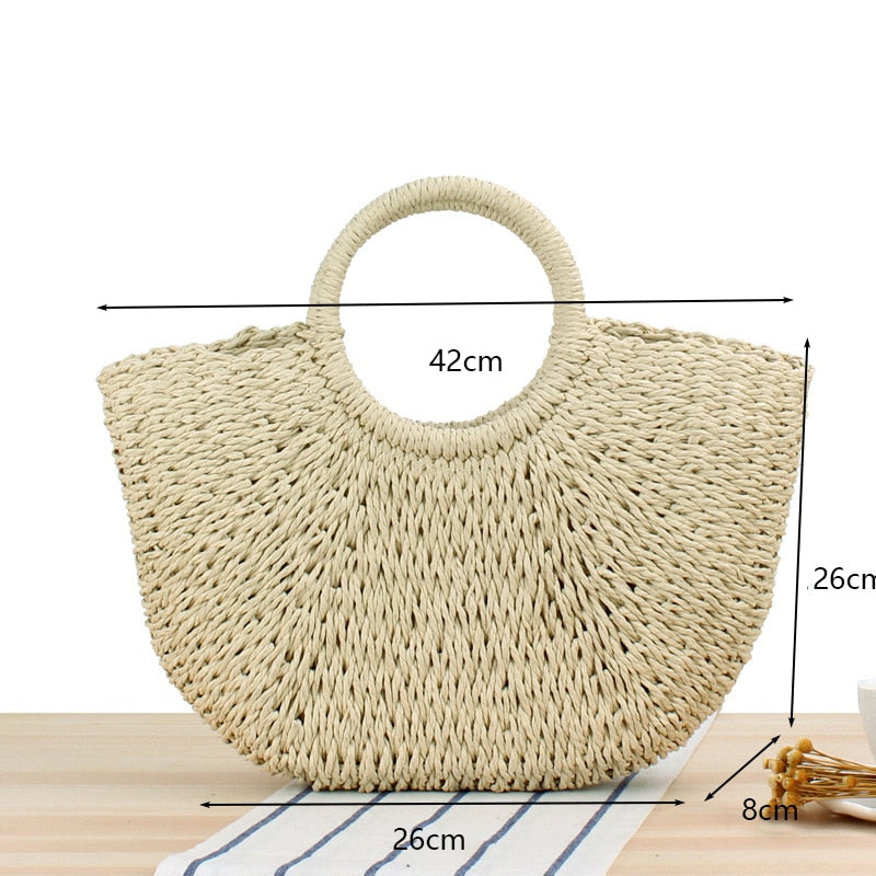 Summer Beach Weaving Handmade Straw Bags for Women