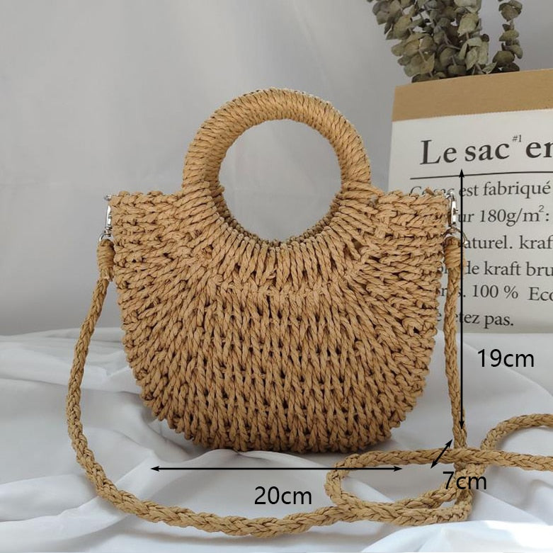 Summer Beach Weaving Handmade Straw Bags for Women