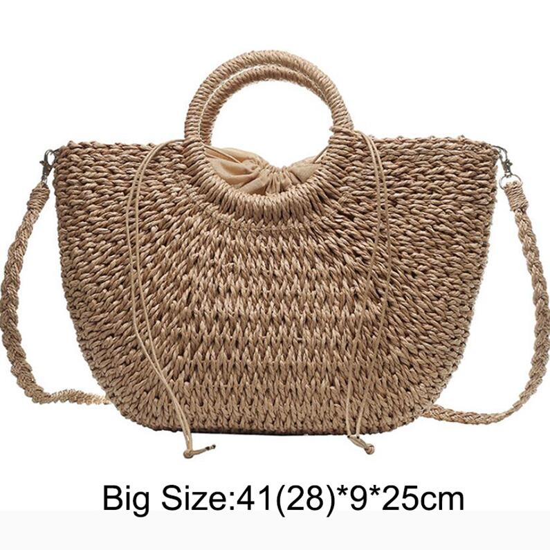 Summer Beach Weaving Handmade Straw Bags for Women