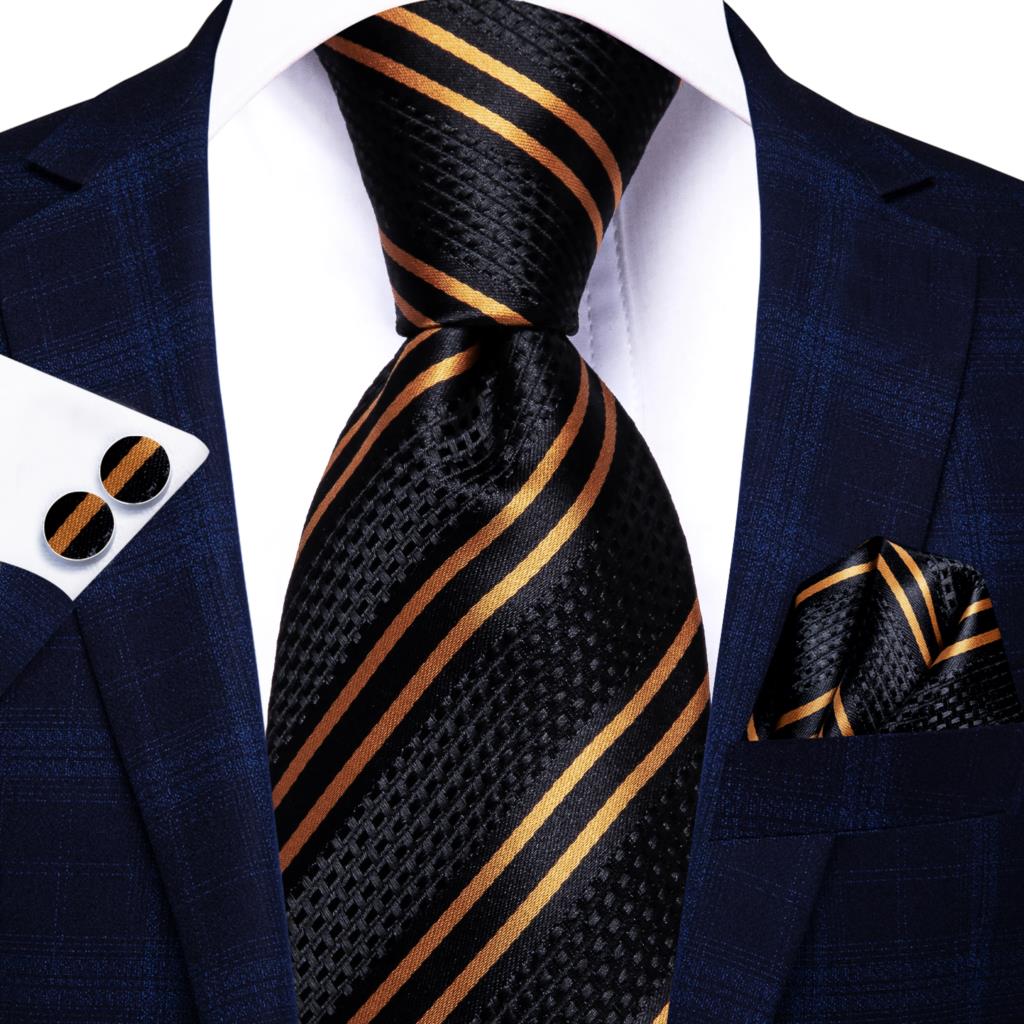 Hi-Tie Peacock Blue Novelty Design Silk Wedding Tie For Men