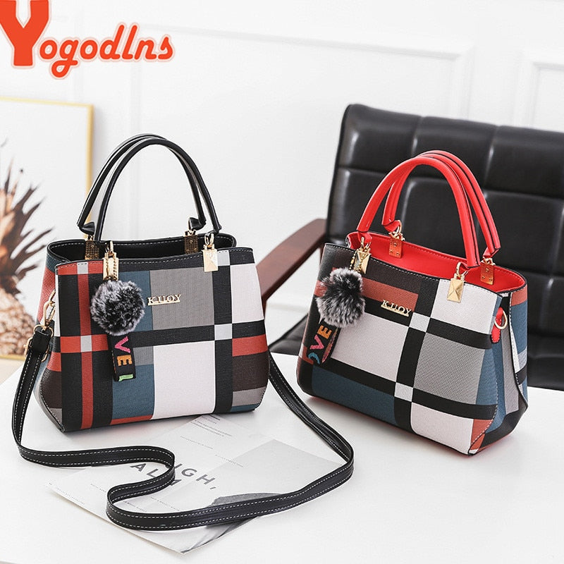 Designer Brand Plaid Women Shoulder Bag