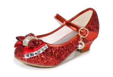 Party Dance Children Kids Shoes 3-14 Years Princess High Heels Child Wedding Shoes