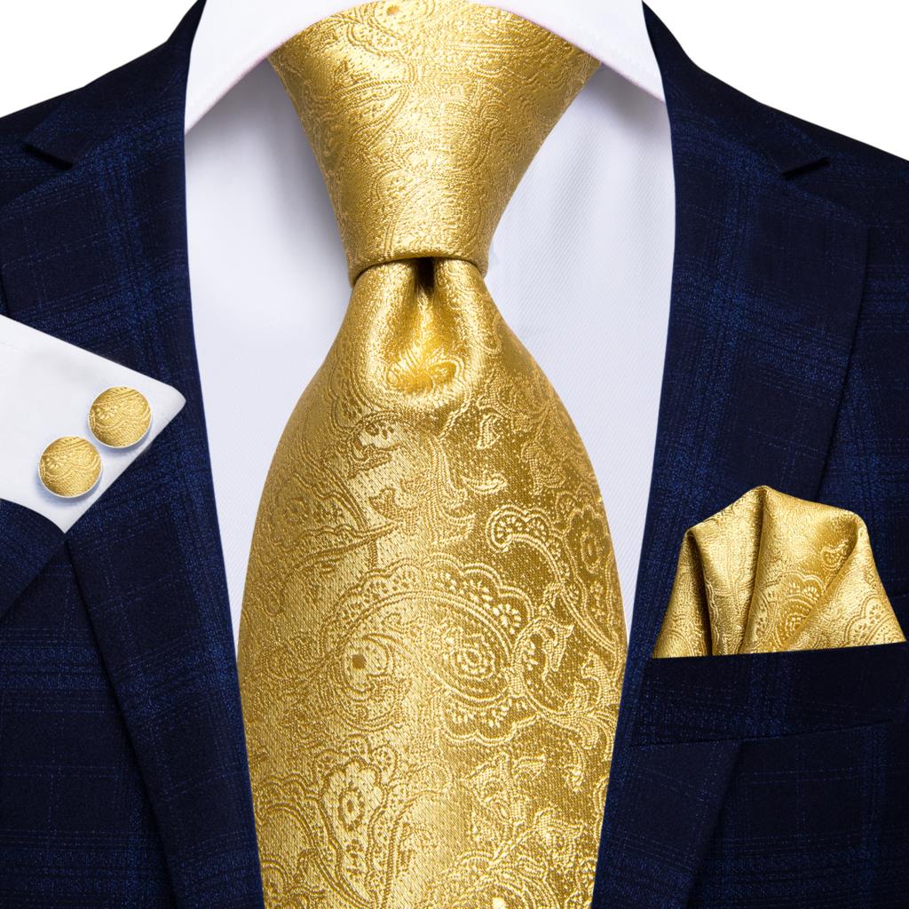 Hi-Tie Peacock Blue Novelty Design Silk Wedding Tie For Men