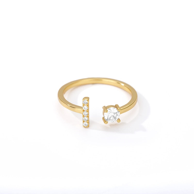 Initial A-Z Letter Rings For Women