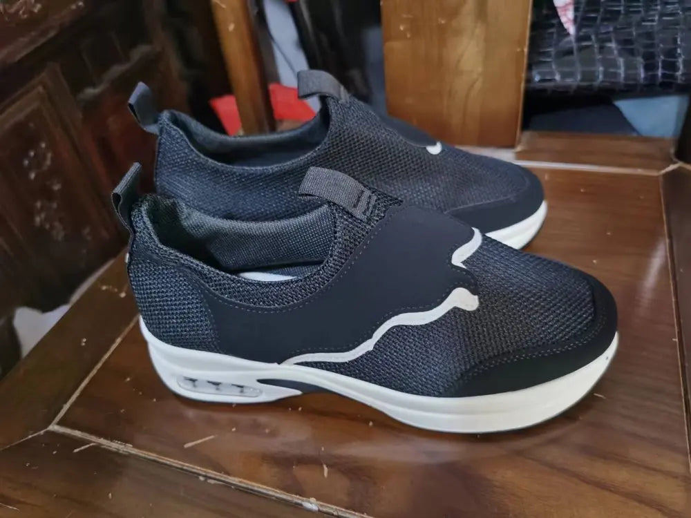 Plus Size 35-43 Shoes for Women Sneakers Slip on Comfortable Ladies Vulcanize Shoes Wedge Platform Round Head Ladies Shoes