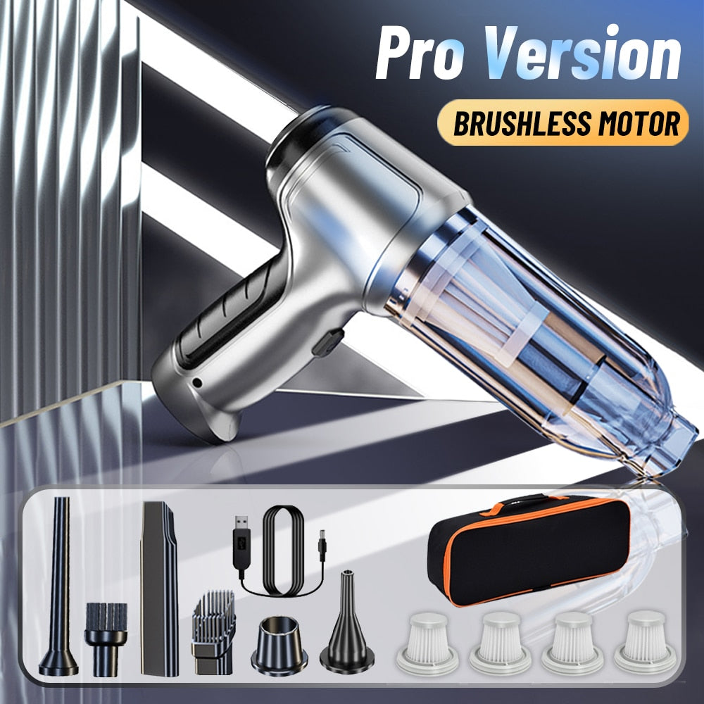 Car Vacuum Cleaner Auto Robot Wireless Powerful Strong Suction Cleaning Machine