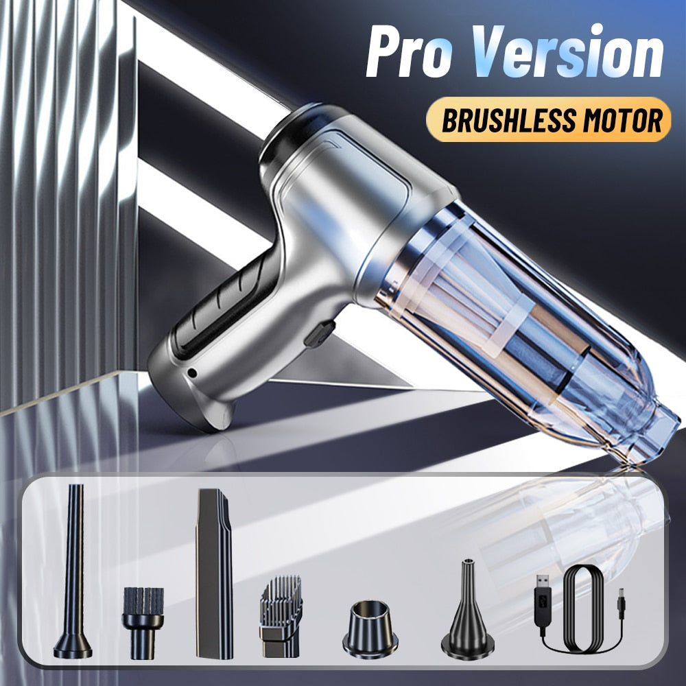 Car Vacuum Cleaner Auto Robot Wireless Powerful Strong Suction Cleaning Machine
