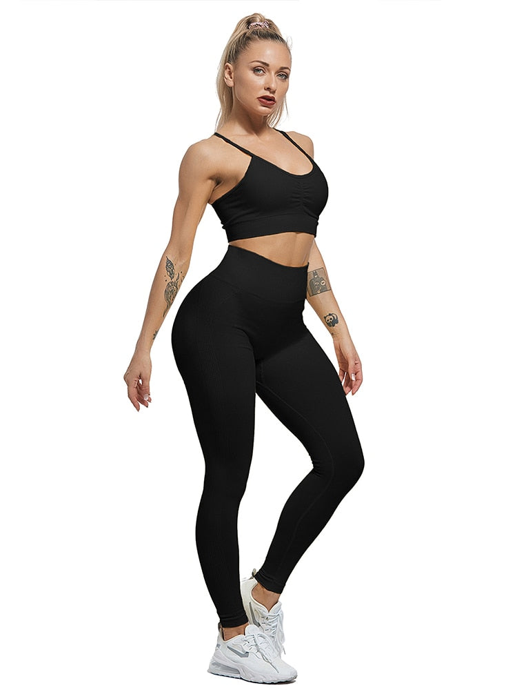 Women Slim High Waist Seamless Fitness Legging