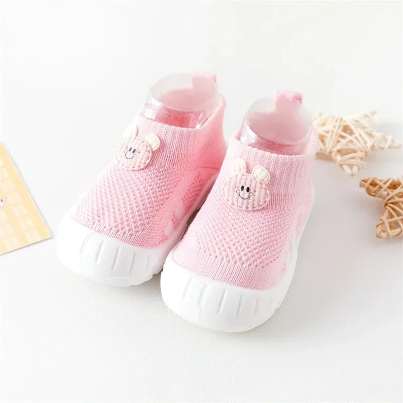 Shock-absorbing Elasticity New Toddler Shoes Fashionable Spring and Autumn Fashionable Baby Socks Shoes Suitable for Babies