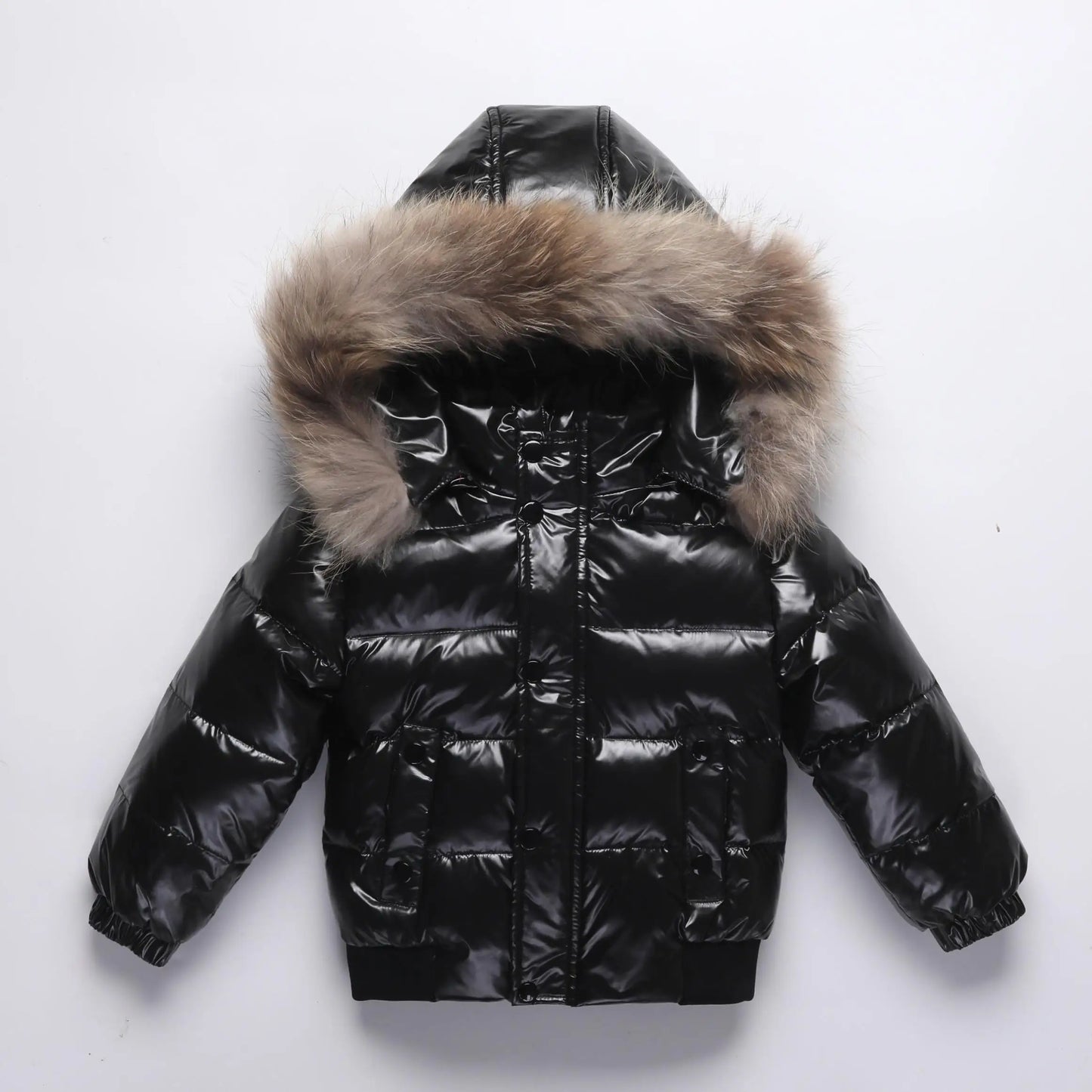 Winter Coat White Duck Down Jacket For Boys Children's Clothes Thickened Outerwear Infant With Nature Fur 2-10y Parka Kids