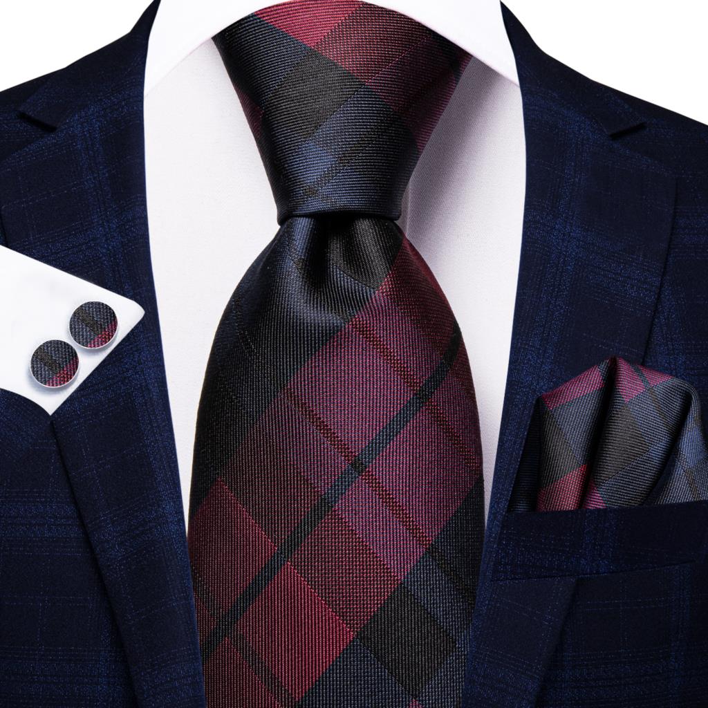 Hi-Tie Peacock Blue Novelty Design Silk Wedding Tie For Men