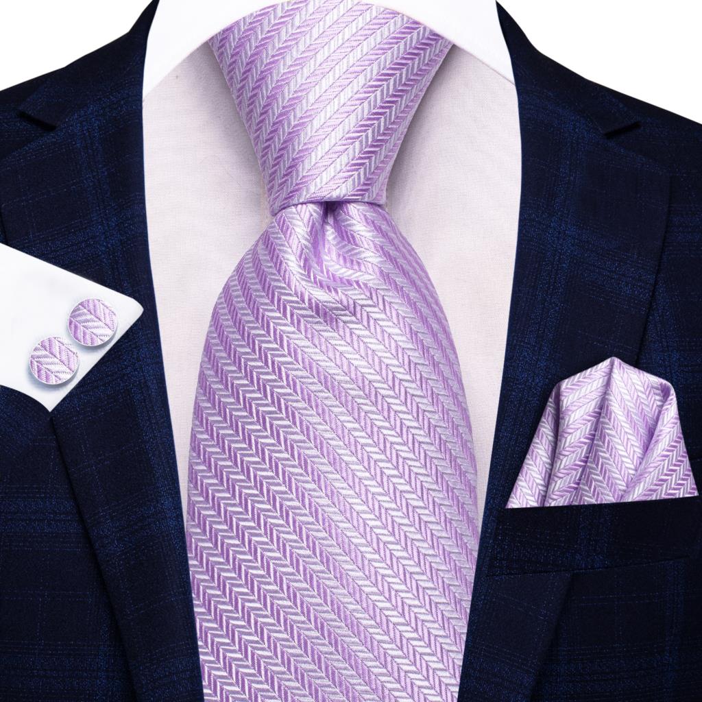 Hi-Tie Peacock Blue Novelty Design Silk Wedding Tie For Men