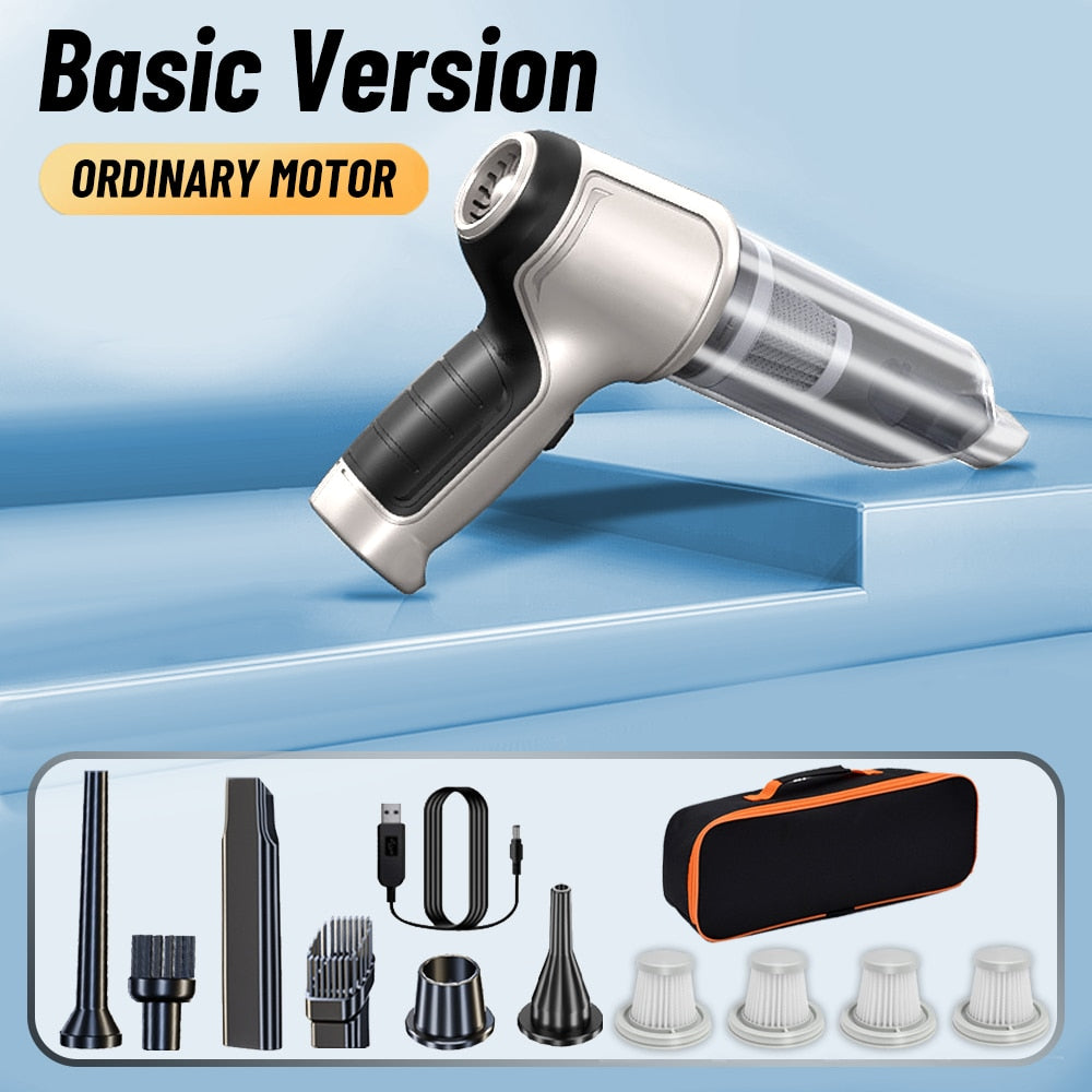 Car Vacuum Cleaner Auto Robot Wireless Powerful Strong Suction Cleaning Machine