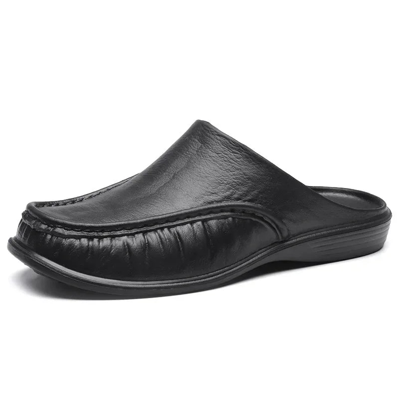2025 Men Shoes EVA Slip on Flats Shoes Men's Slippers Men Walking Half Slipper Comfortable Soft Household Sandals