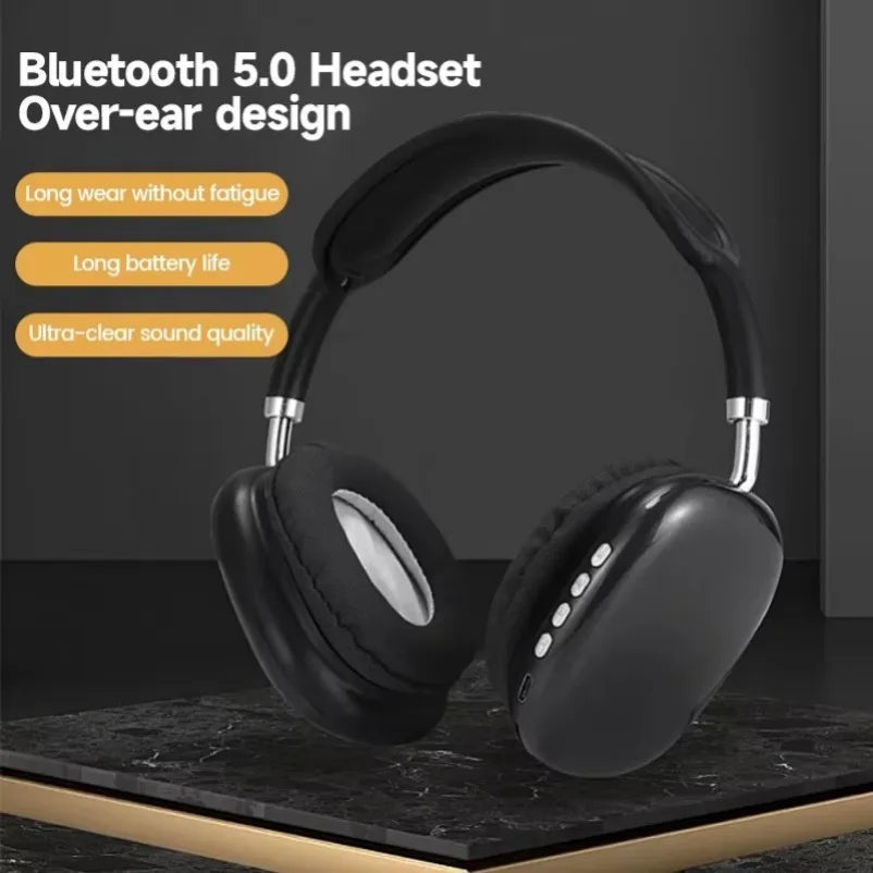 P9 Wireless Bluetooth Earphones Headphones Outdoor Sports Headset Game With Charging Bin Display Touch Control Earbuds for Muisc