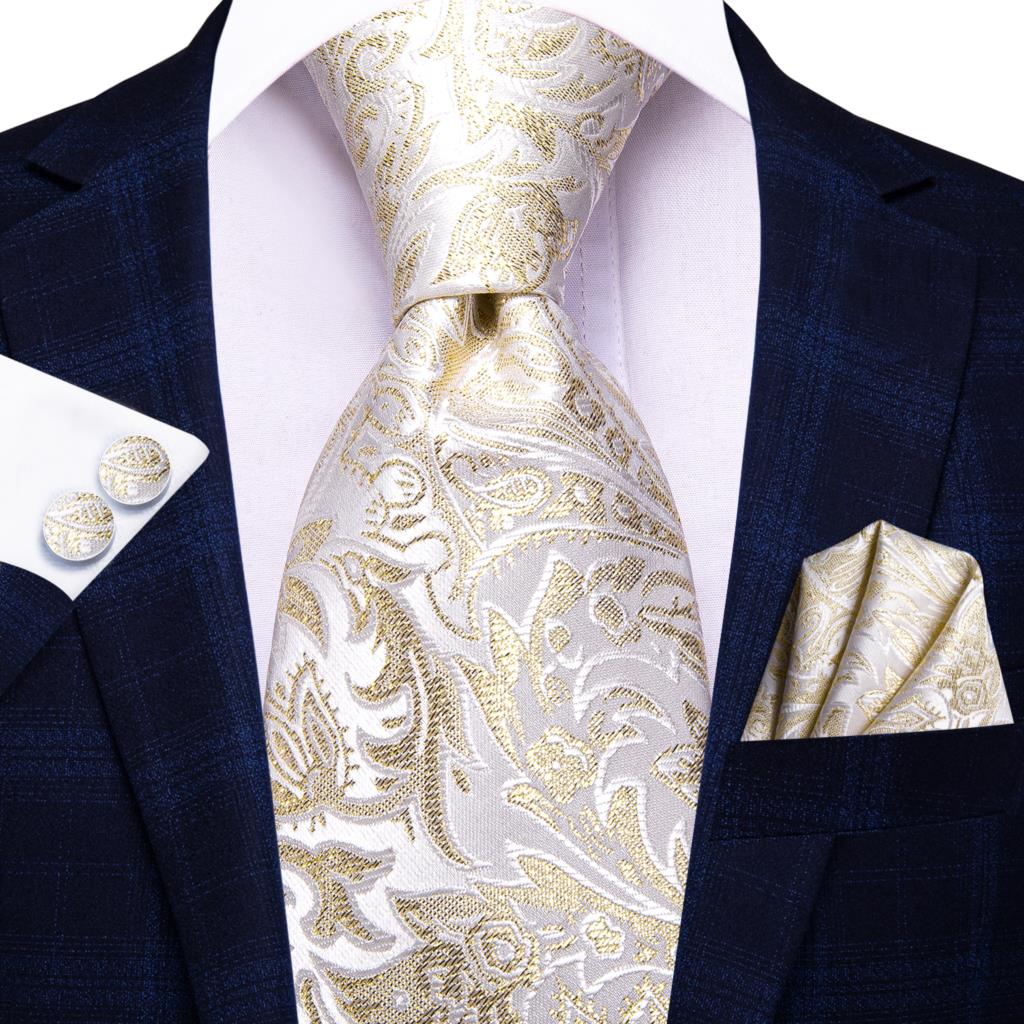 Hi-Tie Peacock Blue Novelty Design Silk Wedding Tie For Men
