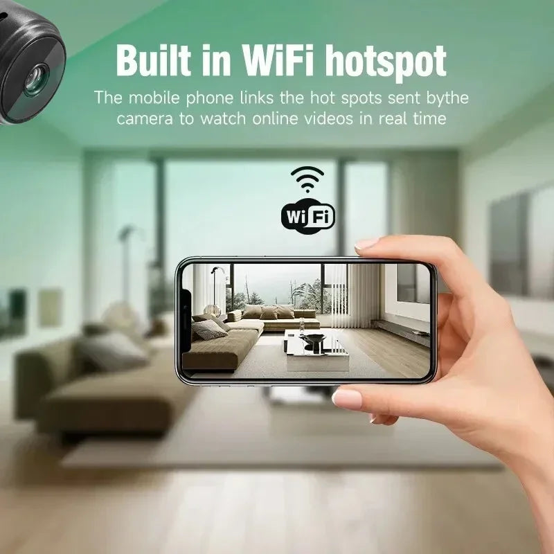 A9 Mini HD 720P Smart Home Security WiFi IP Camera with Mobile Remote Monitoring Application