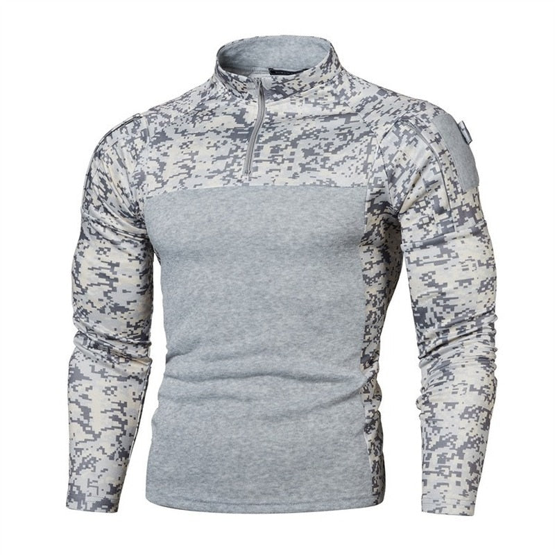 Men Military Uniform Camouflage Zippers Sweatsuits