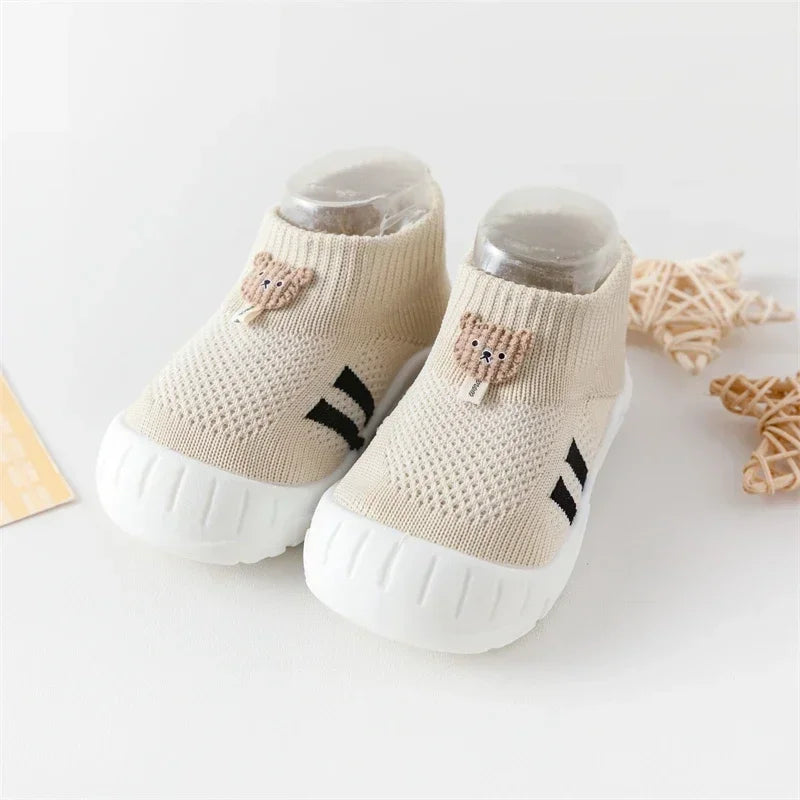 Shock-absorbing Elasticity New Toddler Shoes Fashionable Spring and Autumn Fashionable Baby Socks Shoes Suitable for Babies