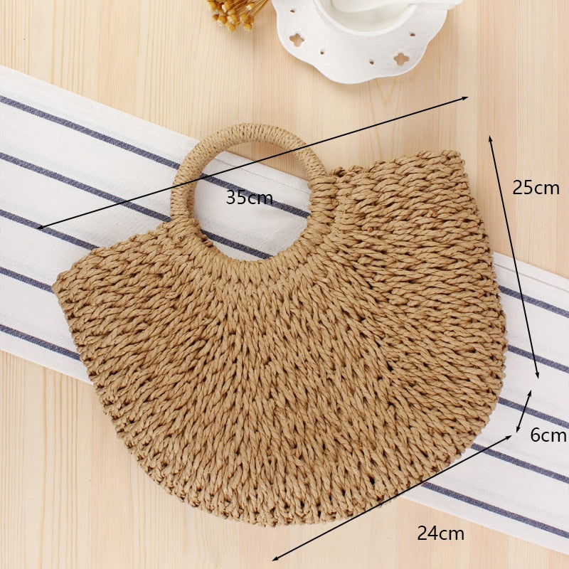 Summer Beach Weaving Handmade Straw Bags for Women