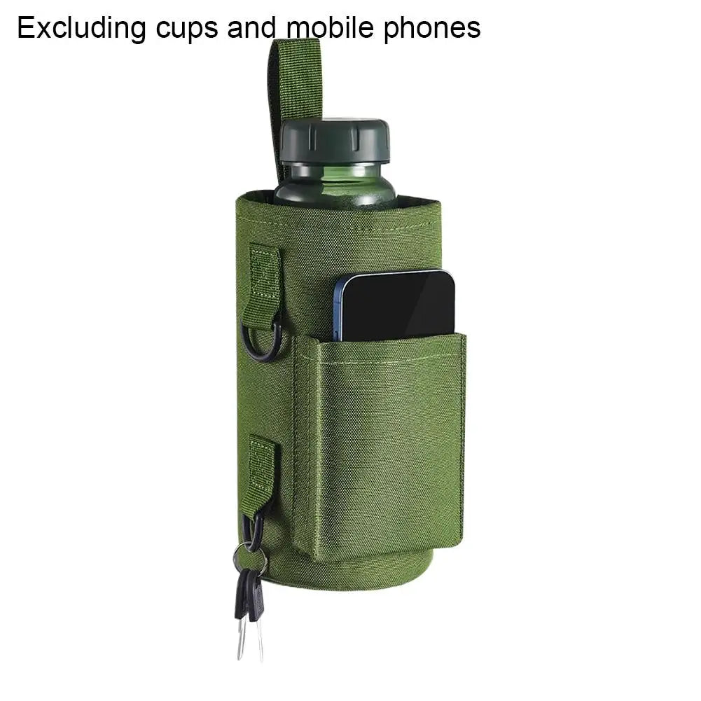 Magnetic Gym Water Bag,Water Bottle Tumbler Carrier Holder With Phone Pockets & Shoulder Strap,Sports Magnet Water Bottle Sleeve