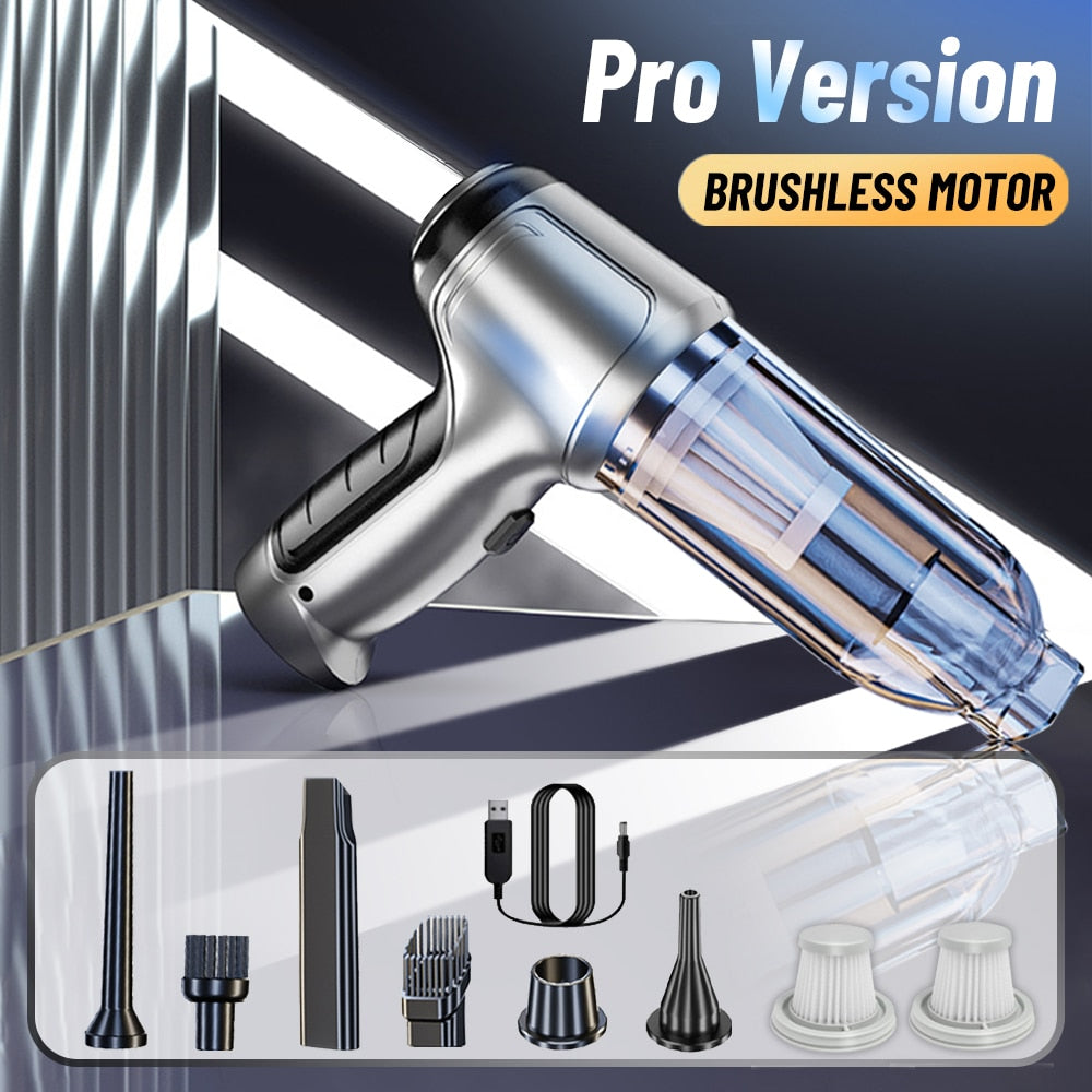 Car Vacuum Cleaner Auto Robot Wireless Powerful Strong Suction Cleaning Machine