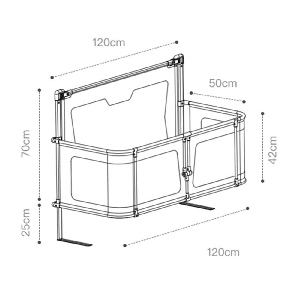 Comfortable Toddler Baby Bed within Bed Safety Protection Easy To Install Bedside Crib