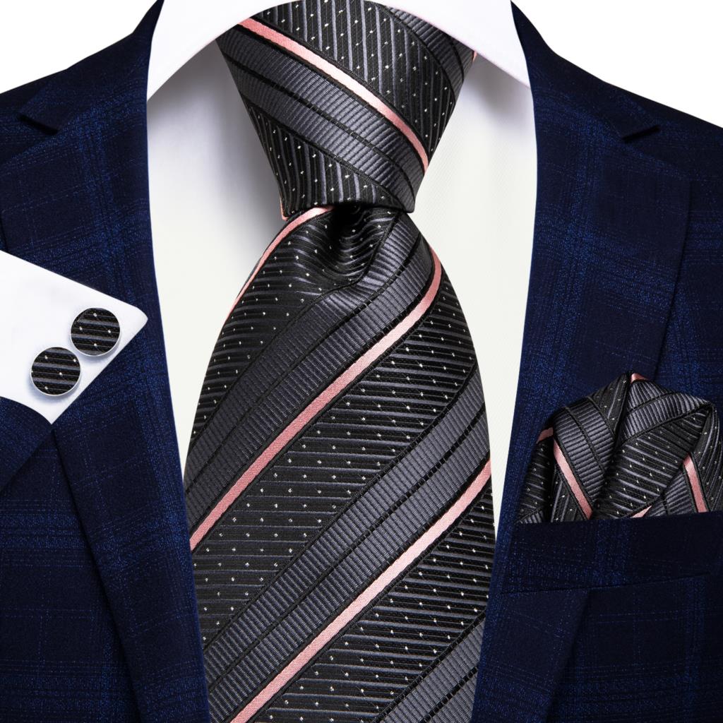 Hi-Tie Peacock Blue Novelty Design Silk Wedding Tie For Men