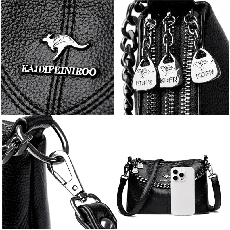 Fashion Brand Small Shoulder Bags For Women’s Luxury Designer PU Leather Crossbody Bags Ladies Solid Color Casual travel Handbag