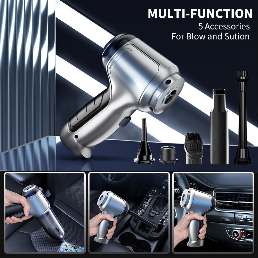 Car Vacuum Cleaner Auto Robot Wireless Powerful Strong Suction Cleaning Machine