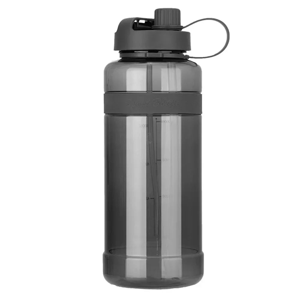 New 3 Liter Portable Sport Water Bottle With Straw Gym Drinking Bottle With Strap For Outdoor Travel Large Capacity Fitness Cup