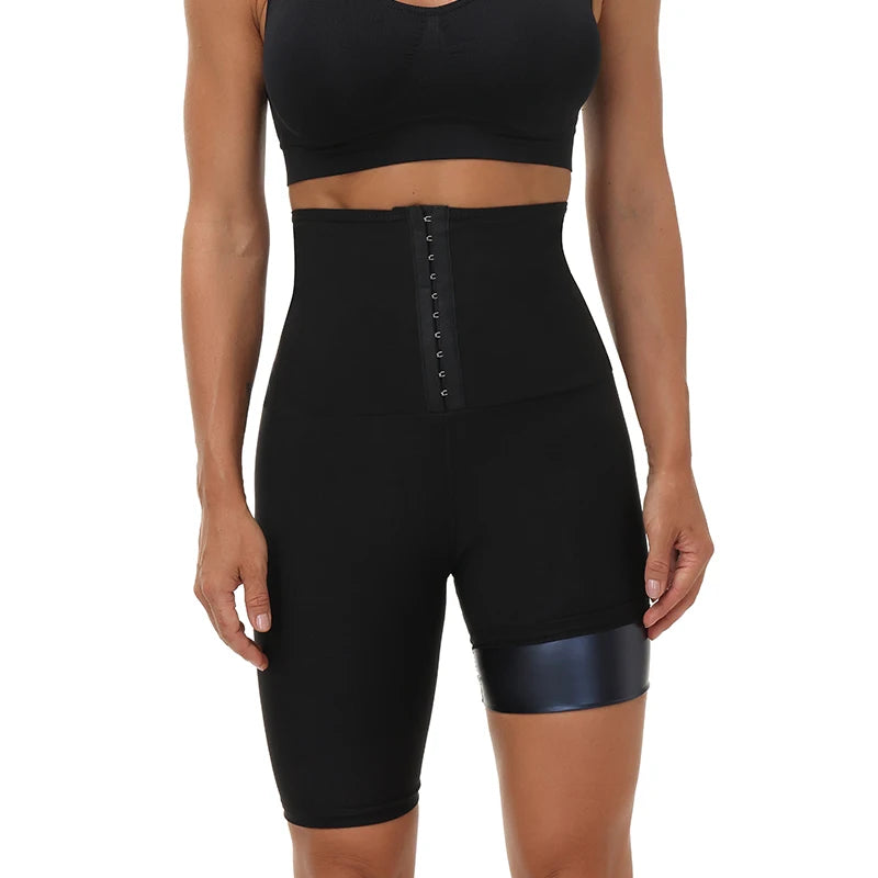 Sauna Shaper Pants For Women Weight Loss Thermal Sweat Shorts High Waist Trainer Workout Leggings Slimming Tummy Control Fitness