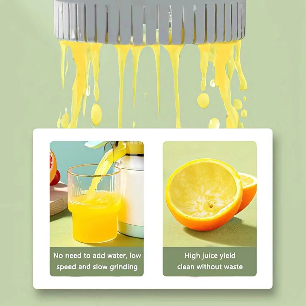 Electric Fruit Juicer Portable Single Auger Juicer Fruit Squeezer USB Charge Orange Lemon Fruit And Vegetable Juice Extractor