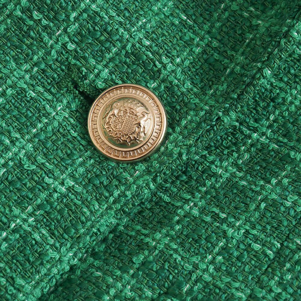 2023 Vintage Long Sleeve Flap Pockets Female Outerwear