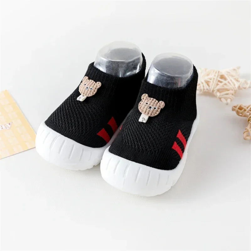 Shock-absorbing Elasticity New Toddler Shoes Fashionable Spring and Autumn Fashionable Baby Socks Shoes Suitable for Babies