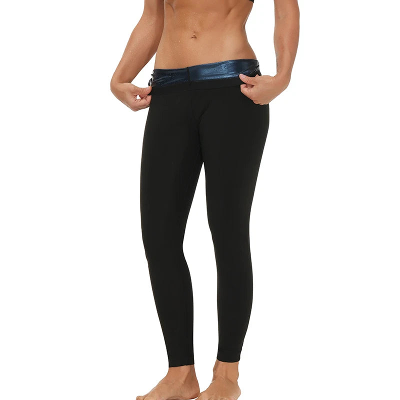 Sauna Shaper Pants For Women Weight Loss Thermal Sweat Shorts High Waist Trainer Workout Leggings Slimming Tummy Control Fitness