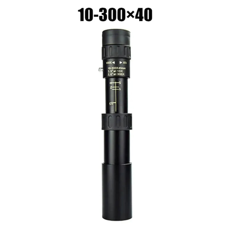 10-300x40 Zoom Telescope HD Portable Strong Binoculars Long Range Professional Monocular Low Night Vision For Hunting