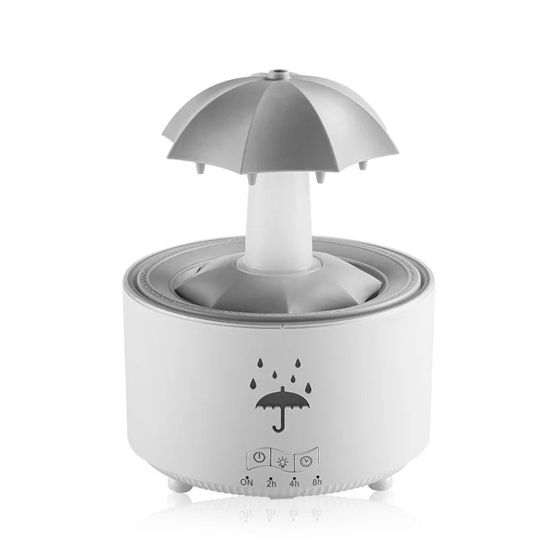 TINSOL Creative Cloud Rain Humidifier Rotating Raindrop Humidifier Smart Aroma Diffuser Remote-Controlled Night Light