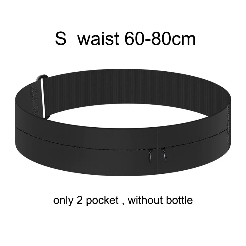 Running Belt Waist Bag with Water Bottle Women Sports Fanny Pack Men Phone Pouch Jogging Gym Bags Hydration Run Accessories
